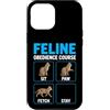 Purrfectly Untrainable Felines Custodia per iPhone 12 Pro Max Corso di obbedienza felina divertente formazione per gatti