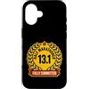 Half Marathon Humor Distance Running Ath Custodia per iPhone 16 Half Marathoner Fully Committed 13.1 - Medaglia divertente per corridore