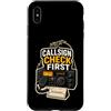 Jimbeels Custodia per iPhone XS Max CALLSIGN CHECK FIRST Radioamatore Stazione Microfono