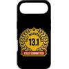 Half Marathon Humor Distance Running Ath Custodia per iPhone Air Half Marathoner Fully Committed 13.1 - Medaglia divertente per corridore