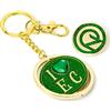 The Carat Shop WICKED I Love Emerald City sleutelhanger & Oz Logo Pin Badge Gift Set, Groen, Eé