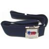 Cintura tela blu Vega alta 2V75 con fibbia 118