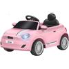 Globo Auto Elettrica BT Li-Ion Fiat 500E Rosa 12,6V 4,5AH con Radiocomando