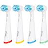Milos Testine Compatibili con Oral B iO - Milos Testine di Ricambio per Spazzolino Elettrico Confezione da 4 Testine di Ricambio per Spazzolino Elettrico Compatibili con Oral B iO 2/3/4/5/6/7/8/9/10 Serie