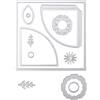 Sizzix 664883 Fustella Thinlits pagina tasca e fiori di Eileen Hull confezione da 12