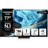SAMSUNG OLED AI TV 77" QE77S90HATXZT 4K, Processore NQ4 Gen3, 4K Upscaling Pro, Glare Free, HDR+, Motion Xcelerator 165Hz, Dolby Atmos & OTS Lite, Laser Slim Design, Vision Smart TV, 2026
