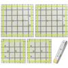 FDGGT 4 Righelli Quadrati per Patchwork E 1 Righello Morbido, Strumenti per Patchwork in Acrilico, Accessori per Cucito Fai da Te, Righello su Misura
