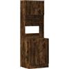 vidaXL Mobile da Cucina Rovere Fumo 60x50x180 cm in Legno Multistrato, armadietto da Cucina, credenza da Cucina, portaoggetti da Cucina