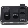 Jeffergarden Tastiera Macro Programmabile 4 Tasti 1 Manopola, Switch Blu USB-C con Illuminazione RGB per Gaming e Automazione