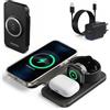 KOOSHIWA Caricatore Wireless 3 in 1 Magnetico Pieghevole