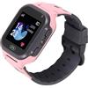 Cuifati Orologi intelligenti per bambini, orologio impermeabile con touch screen a colori da 1,44 pollici con SOS, localizzatore GPS, chiamata bidirezionale, chat vocale, posizionamento LBS, giochi, (rosa)