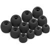 Okuli 12 x Gommini Auricolari in Silicone Ricambio per Samsung Galaxy Buds 2 Pro Auricolari Cuffie in Nero