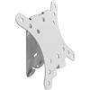 Drall Supporto da parete per TV bianco - extra piatto - per schermi e monitor da 13' - 32' pollici con VESA 50 75 100 Modello: WHW-13