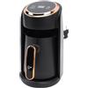 HUSHUI Macchina del caffè Turco, Macchina di caffè Elettrica Anti -overflow in Acciaio Inossidabile da 600 W a 300 Ml di Caffettiera Elettrica con Massimo Livello di Liquido, per la
