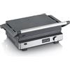 SEVERIN Griglia a contatto SEVINI FLEX, 3 in 1, multi-contatto, rivestimento in ceramica di alta qualità, superficie barbecue XL, piastre lavabili in lavastoviglie, hamburger, panini, 2000 W, nero