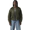 Levi's Donna Bomber Andy con Tasche con Patta, Standard Fit, Verde (Deep Depths), S