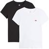 Levi's Essential SS Tee 2 Pack Tee White, 2 Confezioni di tè Bianco + &, XL