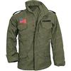 HiFacon John Rambo First Blood Sylvester Stallone M65 Militare US Army Verde Oliva Giacca Cappotto in Cotone, Verde oliva, M