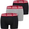 Levi's Levis Men Repeat Logo Boxer Lettera 3P, Black/Grey Combo, S