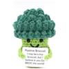 ZhuXIXILiang Positive Potato Idea Regalo gadget broccoli Positive Crochet Doll Gadget Scrivania Carino Portafortuna con Carta Positiva per Laurea Collega Sorella Amica Ufficio (Broccoli)