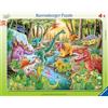 Ravensburger - Puzzle per bambini - Puzzle con cornice da 30-48 pezzi - Il ruggito dei dinosauri - Bambina o bambino a partire dai 4 anni
