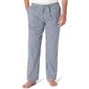 Amazon Essentials Pantaloni Pigiama in Popeline di Cotone dalla Linea Dritta con Coulisse ed Elastico in Vita Uomo, Blu Marino Bianco Percalle, M