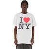 Merchcode Mc933-i Love NY Oversize Tee T-Shirt, Bianco, L Uomo