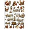 Carta di riso Christmas Village