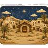 Pannolenci Stampato Sfondo Presepe
