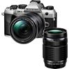 Om System OM-5 Mark II + 14-150mm II + ob. 40/150mm f/4 PRO - silver + CASHBACK di € 500 + GARANZIA 5 ANNI Polyphoto Italia