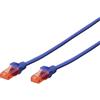 Digitus Professional Cavo di collegamento RJ45 Rete CAT 6 U/UTP 10 m Blu Privo di alogeni Digitus Professional [DK-1617-100/B]