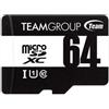 Team group 64GB Scheda di memoria SD Team Group MicroSDXC UHS-I U1 classe 10 Nero [TUSDX64GCL10U03]