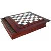 Italfama Scacchiera Scacchi in Legno e Marmo 50x50cm con Contenitore Pezzi