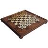 Italfama Set Scacchi In Ottone Dorato E Argentato, Tavoliere 48cm