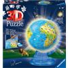 Ravensburger Light Up World Globe for Children Age 6 Years Up - 3D Jigsaw Puzzle
