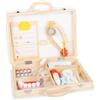 Small Foot Dental 2 in 1 Wooden Doctor's Case with Syringe Stethoscope Bit Role