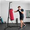 DecHome Supporto Sacco Boxe Regolabile Base Triangolare e Sacco da Boxe Rosso DecHome