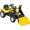 DecHome Escavatore a Pedali per Bambini 3+Anni con Ruspa Frontale Giallo YLA562F Dechome