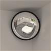 vidaXL Specchio Traffico Convesso Sicurezza Acrilico Nero Ã˜ 30 cm/40 cm vidaXL