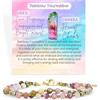 Farfume Bracciale Donna Chakra 4 mm Perline Bracciali, Cristalli Pietre Naturali Gioielli Regalo per le Donne (Tormalina arcobaleno)
