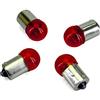 one by Camamoto lampada, lampadine (kit 4 lampade/lampadine frecce colore rosso 12v. / 10w bulbs / ba15s compatibile con scooter 50cc enduro cod 77220000)