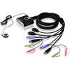 Rete - Switch Kvm Usb Hdmi A 2 Porte Con Audio, Cs692
