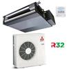 Mitsubishi Climatizzatore Condizionatore Mitsubishi Canalizzabile SEZ-M50DA R32 18000 BTU INVERTER classe A+/A+ CON COMANDO A FILO