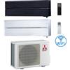 Mitsubishi Climatizzatore Condizionatore Mitsubishi Kirigamine Style Wifi R32 Nero + Bianco Perla Dual Split Inverter 12000 + 12000 BTU con U.E. MXZ-2F53VF Classe A+++/A++