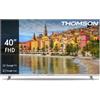 Thomson Smart TV 40" Full HD LED Google TV HDR10 Classe E Bianco 40FG2S15W Thomson
