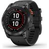 Garmin Smartwatch ( MIP ) FENIX 7X Pro Solar Edition Slate gray e Black 51 mm 010 0277