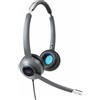 Cisco Headset 522, Wired Dual On-Ear 3.5 mm Headset with USB-A Adapter, Charcoal