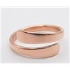Artisan India Anello con punta minimalista in ottone di rame puro massiccio, fatto a mano, ...