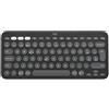 Logitech Pebble Keys 2 K380s, Mini, wireless, Bluetooth, tasti a forbice, QWERTZ, grafite
