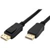 ROLINE GREEN Cavo DisplayPort v2.1, marca ROLINE GREEN, 16K@60Hz, 80 Gbit/s, UHBR20, connettori DP ST - ST, colore nero, lunghezza 1 metro